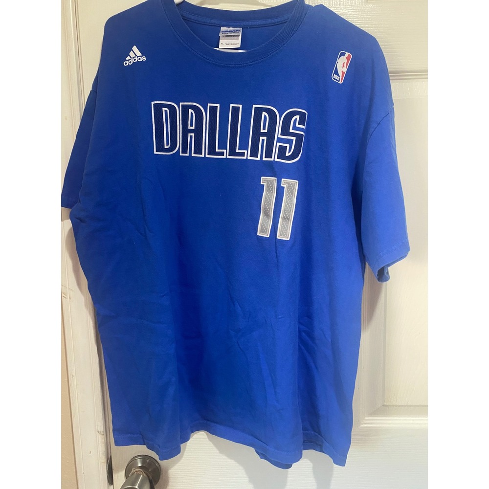 #294 Blue Mens Adidas Dallas Mavericks Basketball T-Shirt XL